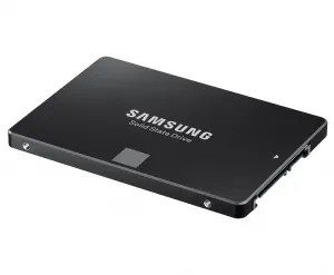 Samsung 2.5-inch SATA drive, black brushed casing with the Solid State Drive label